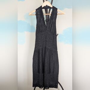 NWT Nicole Miller Black Lace Cocktail Dress - Size Small
